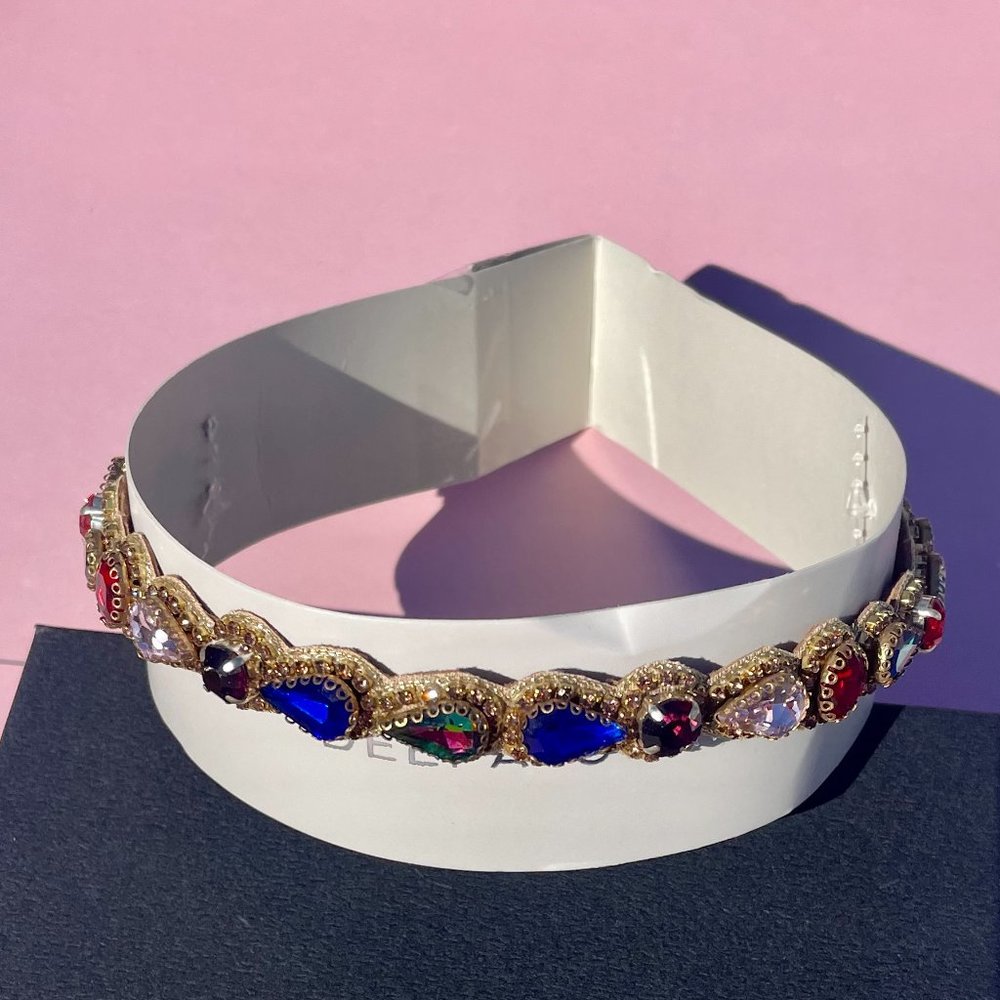 Deepa Gurnani Multi Color Jeweled  Headband NWT